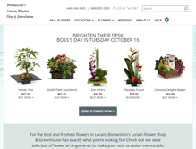 Tablet Screenshot of bonaminiosflorist.com